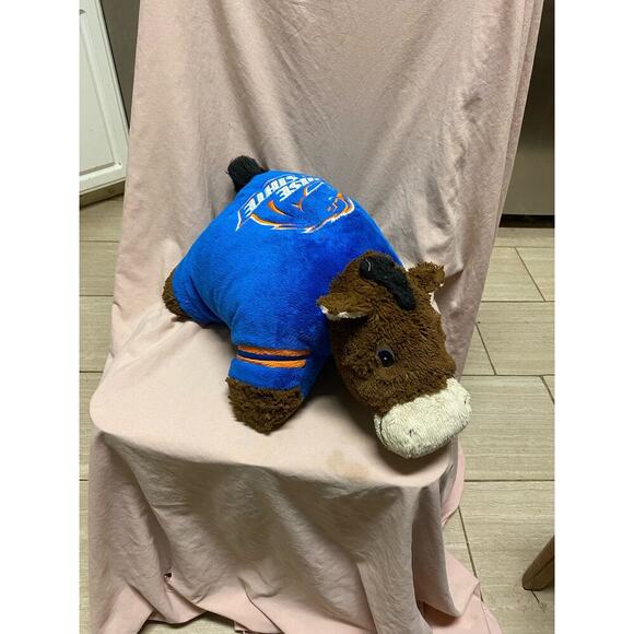 Boise State University Buster Bronco Stuffed Pillow Mascot 2009 My Pillow Pets - Picture 1 of 4